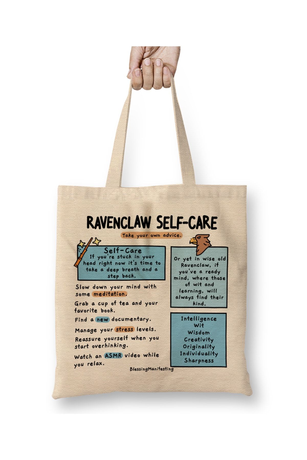 Bask D kkan Ravenclaw Harry Potter Tote Bag Long Handle Trendyol