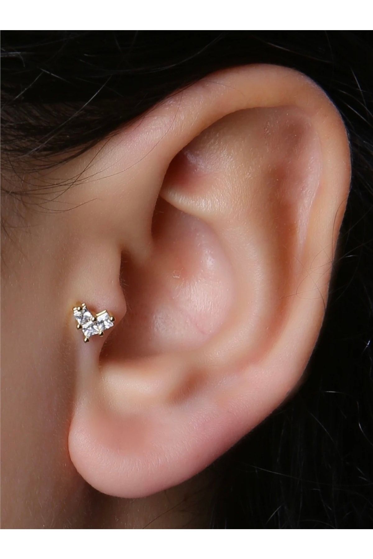 Heart shaped cartilage new arrivals piercing
