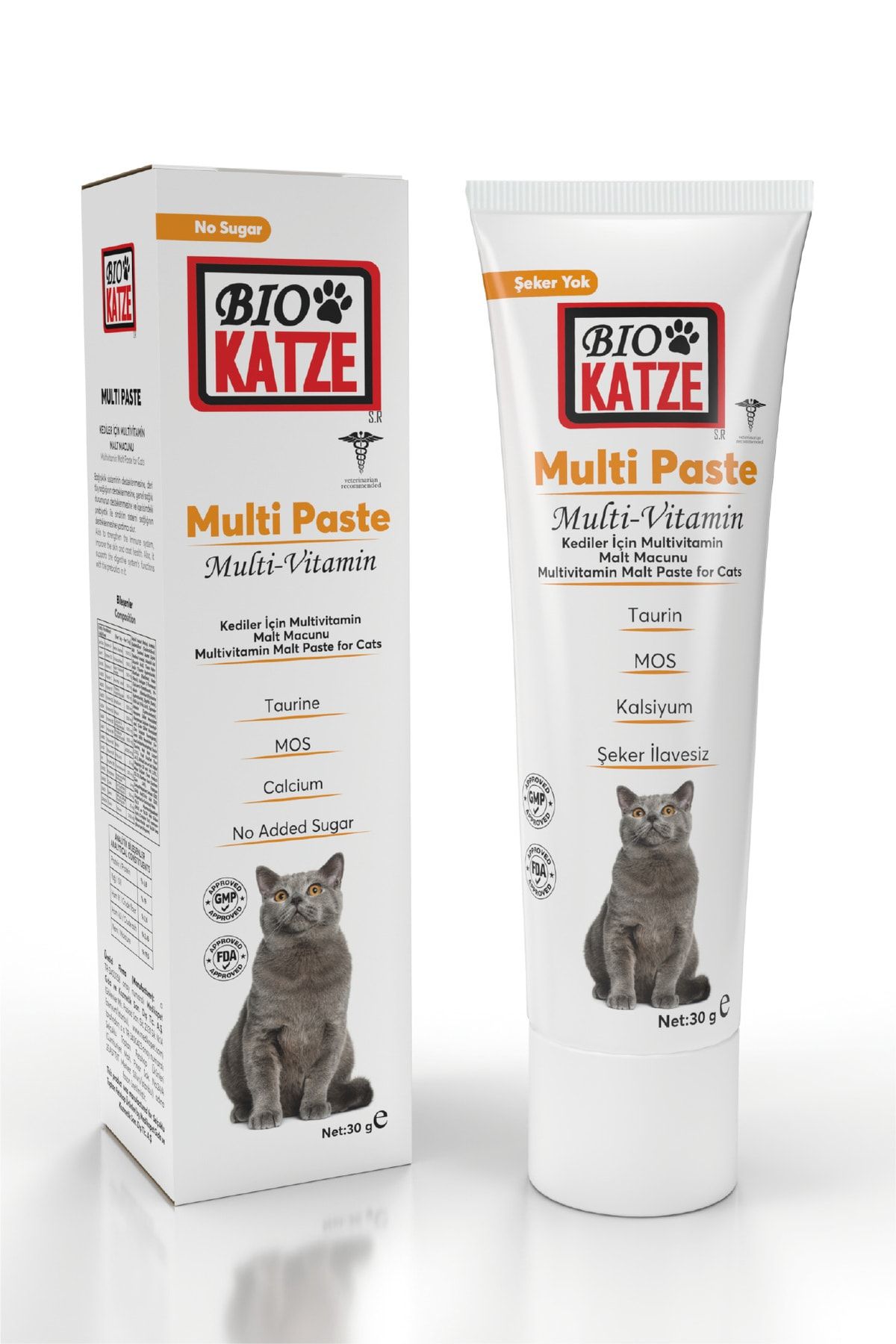 Biokatze Multi Paste Kediler Için Multivitamin Malt Macunu 30gr