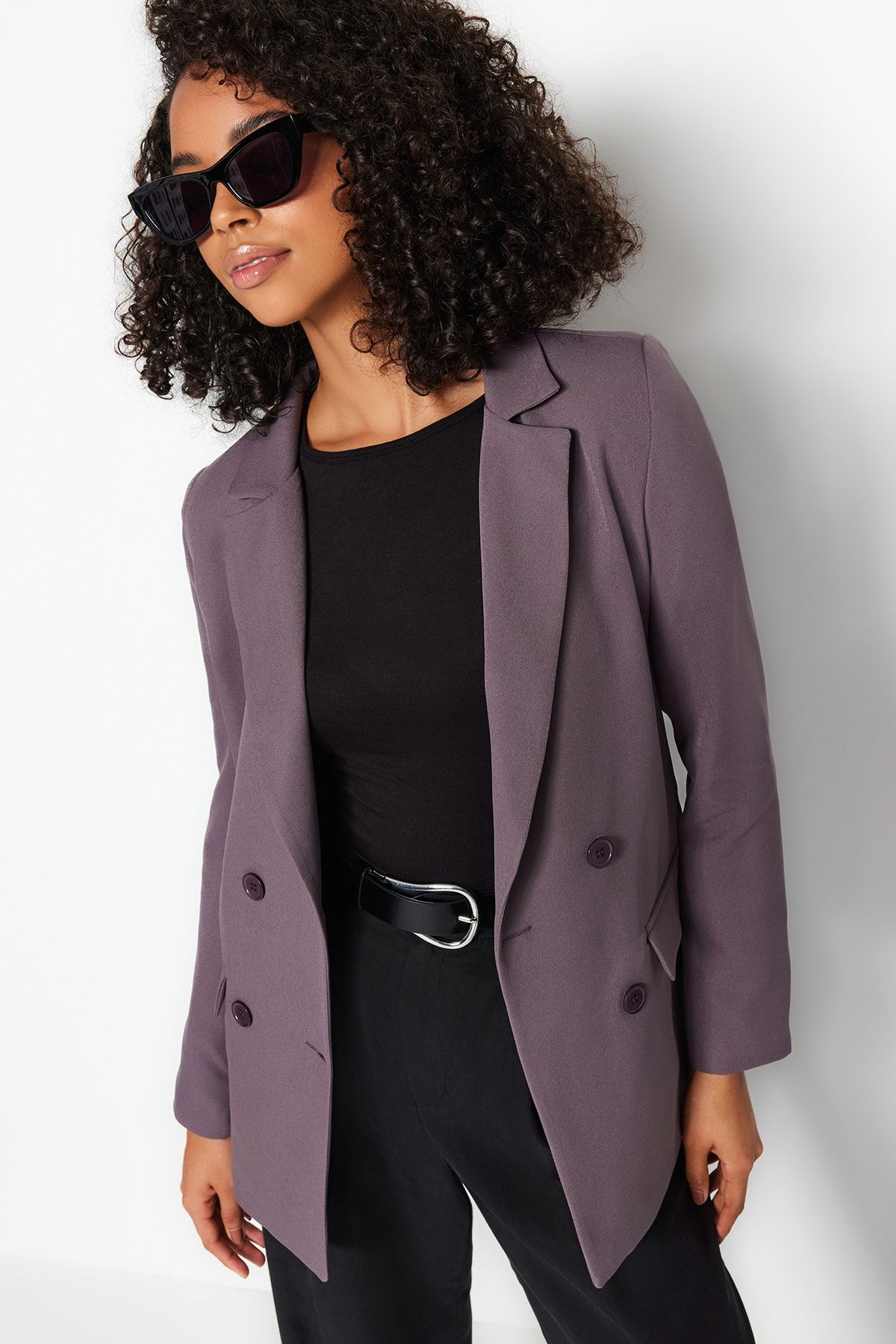 Trendyol Collection Blazer Gray Regular fit Trendyol