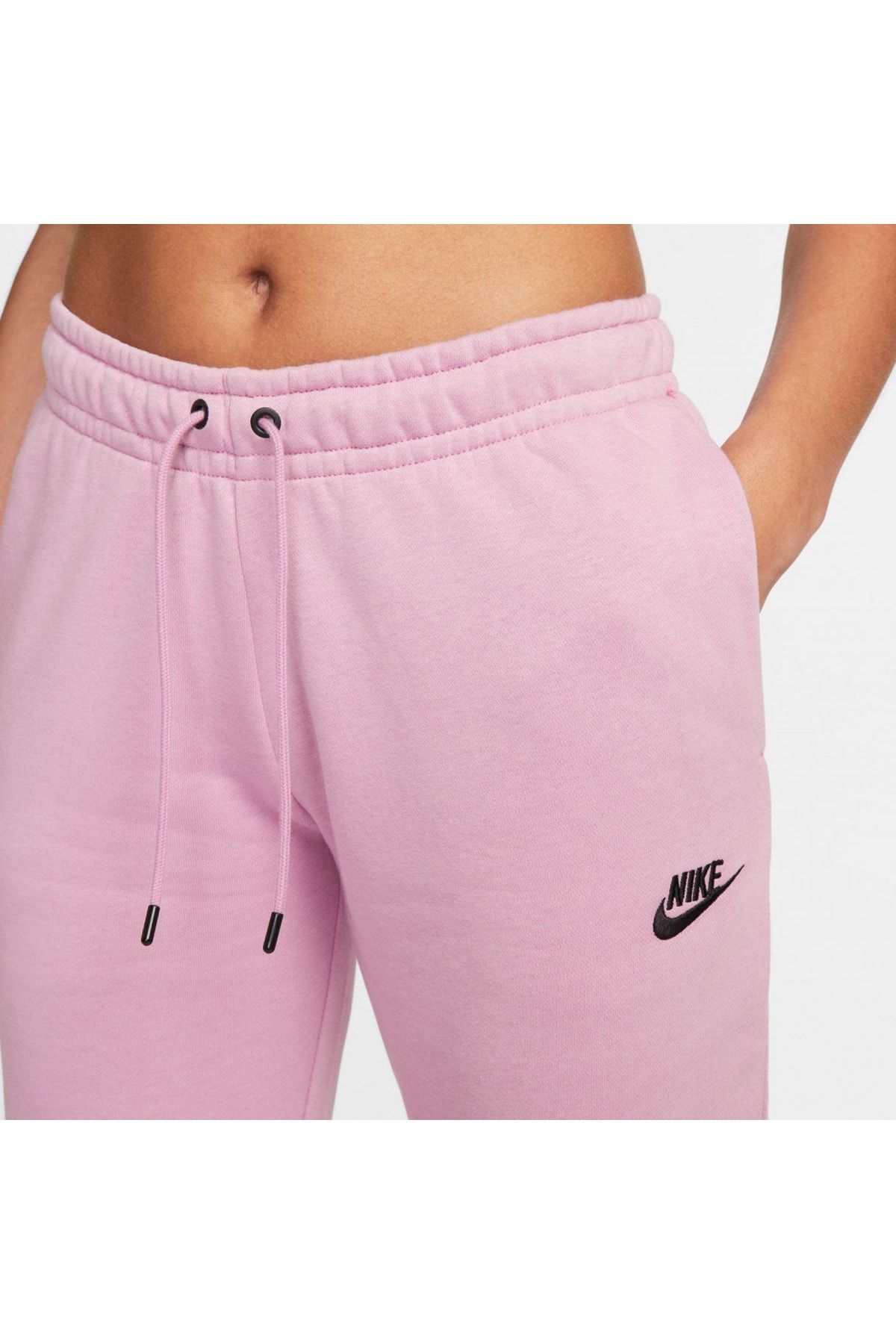 Nike Sportswear Essential Fleece Women\'s Pink Sweatpants Trendyol 