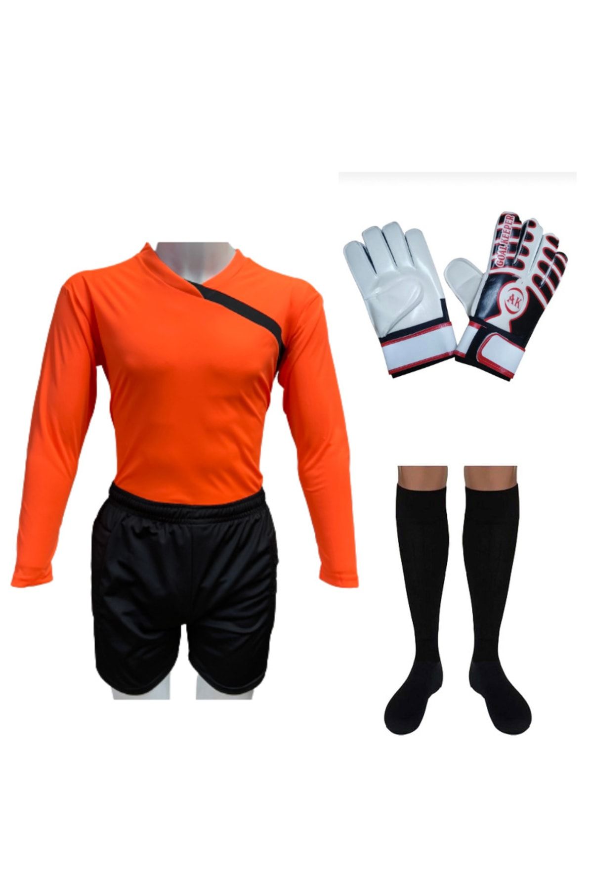 parypary Kaleci Takımı Forma+ Şort+ Çorap +kaleci Eldiven Set