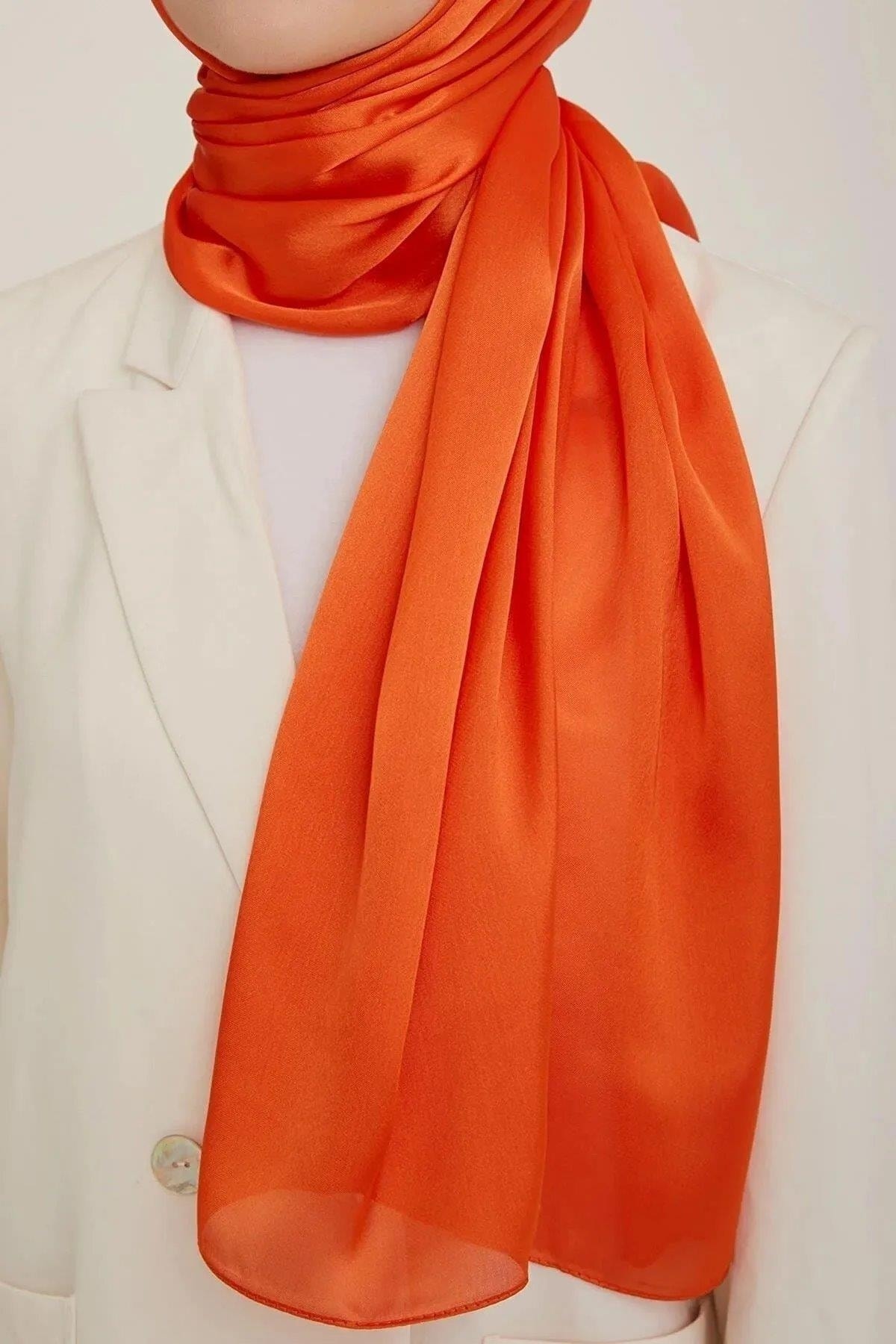 شال زنانه نارنجی آرمینه | 000ARB050035 اورجینال - تصویر 3
