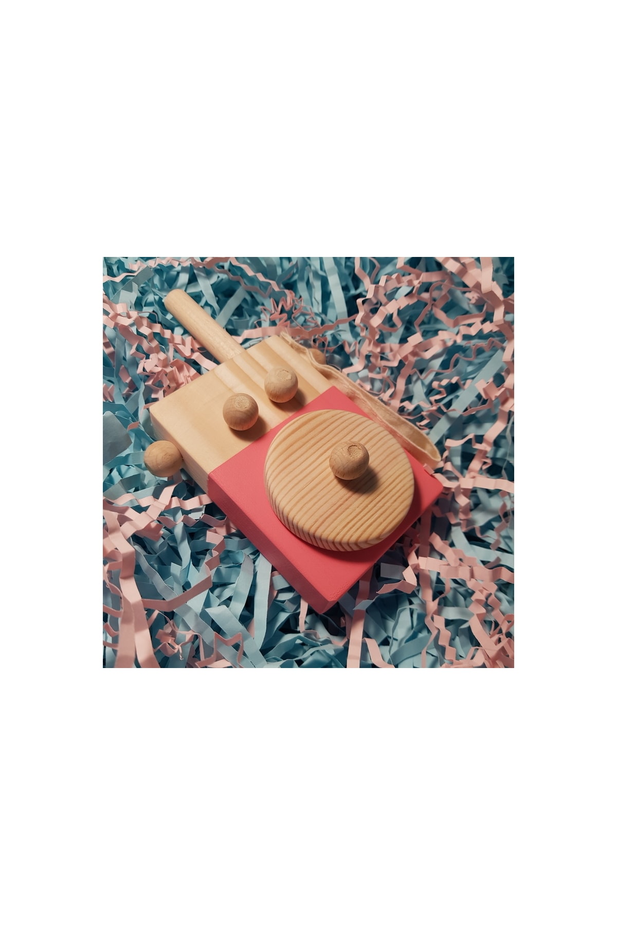 aswood El Yapımı Ahşap Oyuncak Baby Telsiz Çocuklar Hayal Gücünü, Bebekler İçin Güvenli fotoğrafı 2 (önizleme)