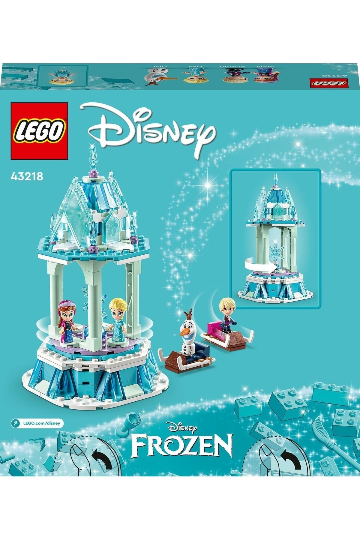 Lego Disne 4 43218-the magic carousel of anna and elsa