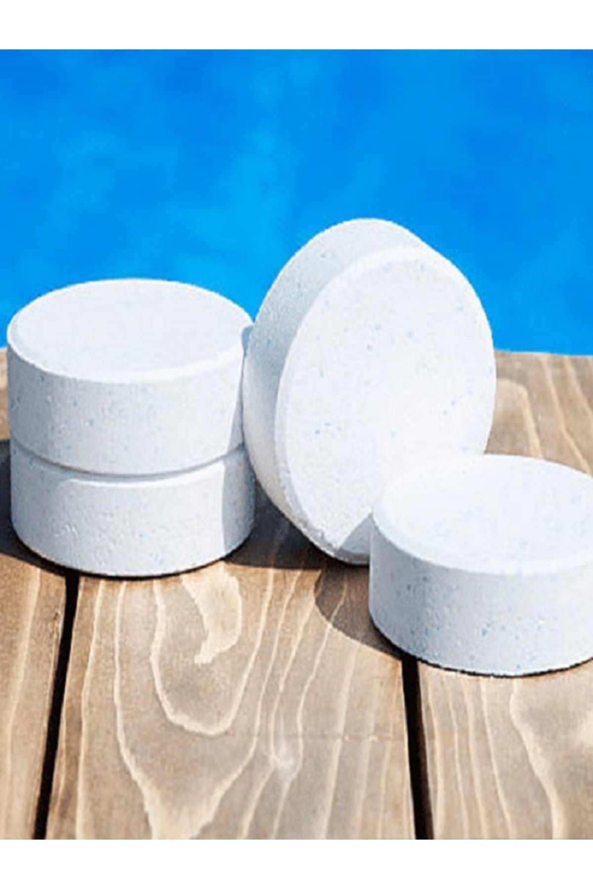 Tablet Klor 1 Kg (5 Adet 200 Gr) Yosun Önleyici Havuz Temizleyici Havuz Tablet Kloru 8