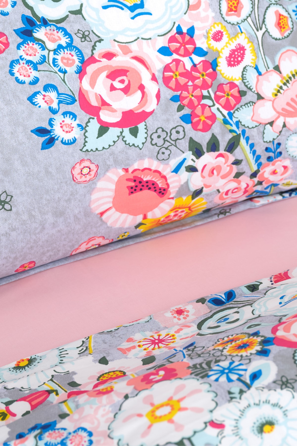 Karaca Home Dulce Mavi %100 Pamuk Tek Kişilik Nevresim Takımı fotoğrafı 3 (önizleme)