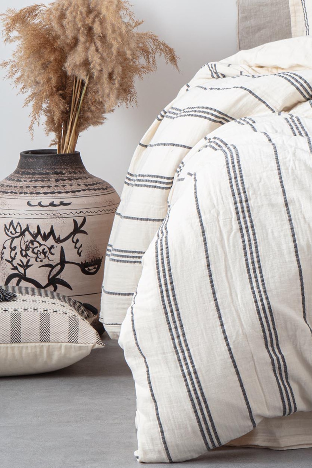 سرویس روتختی دو نفره  مشکی اکوکاتنEcocotton | NVRIZG200x220-R009 اورجینال - تصویر 4