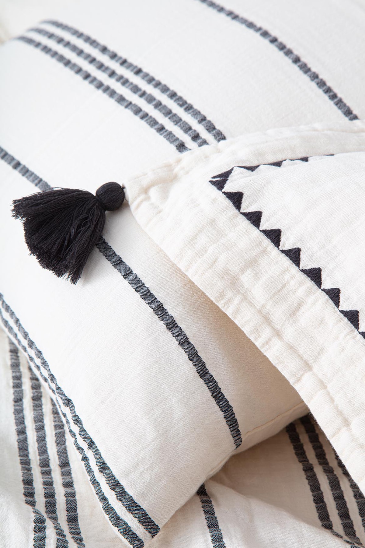 سرویس روتختی دو نفره  مشکی اکوکاتنEcocotton | NVRIZG200x220-R009 اورجینال - تصویر 5