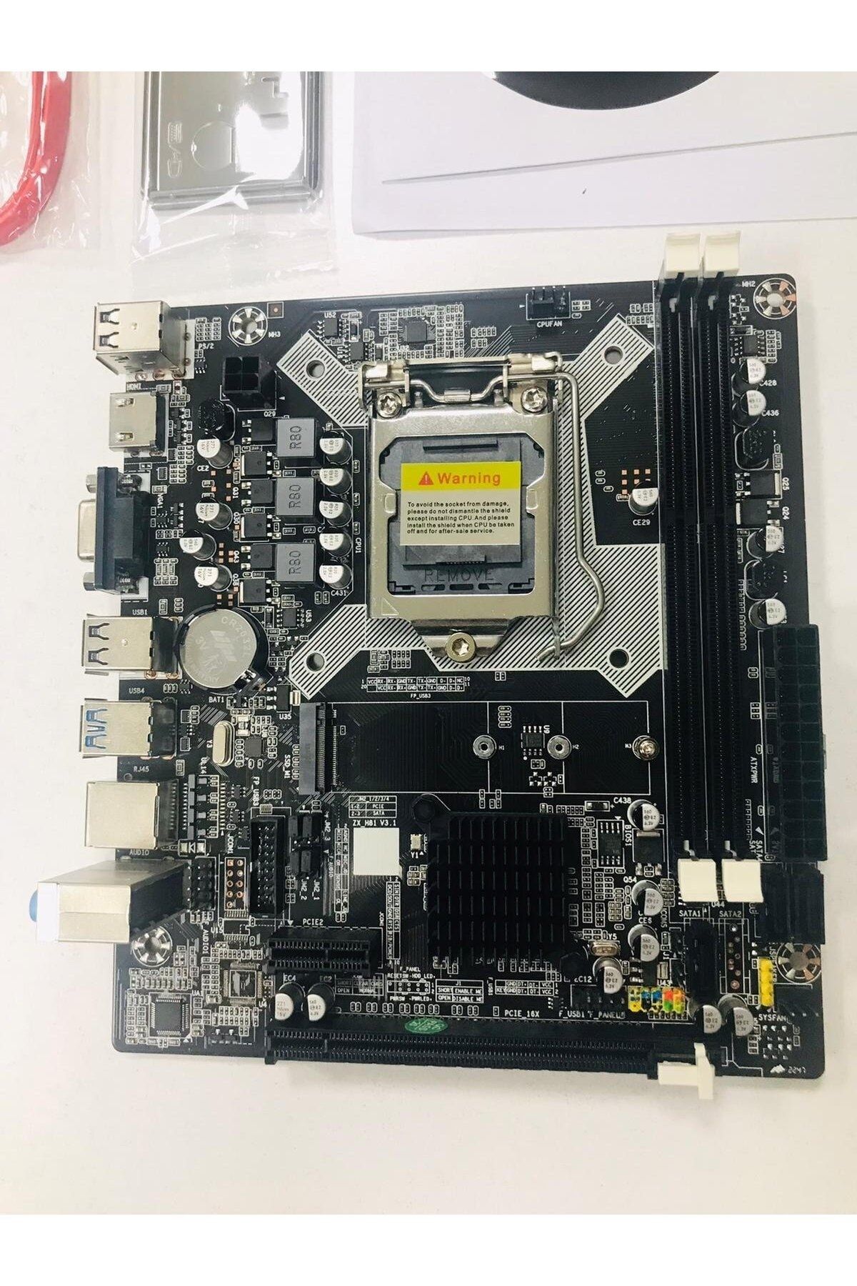 TURBOX-H81 Motherboard 4Th Generation Supported 1150 Pin M2 Sata Input 4