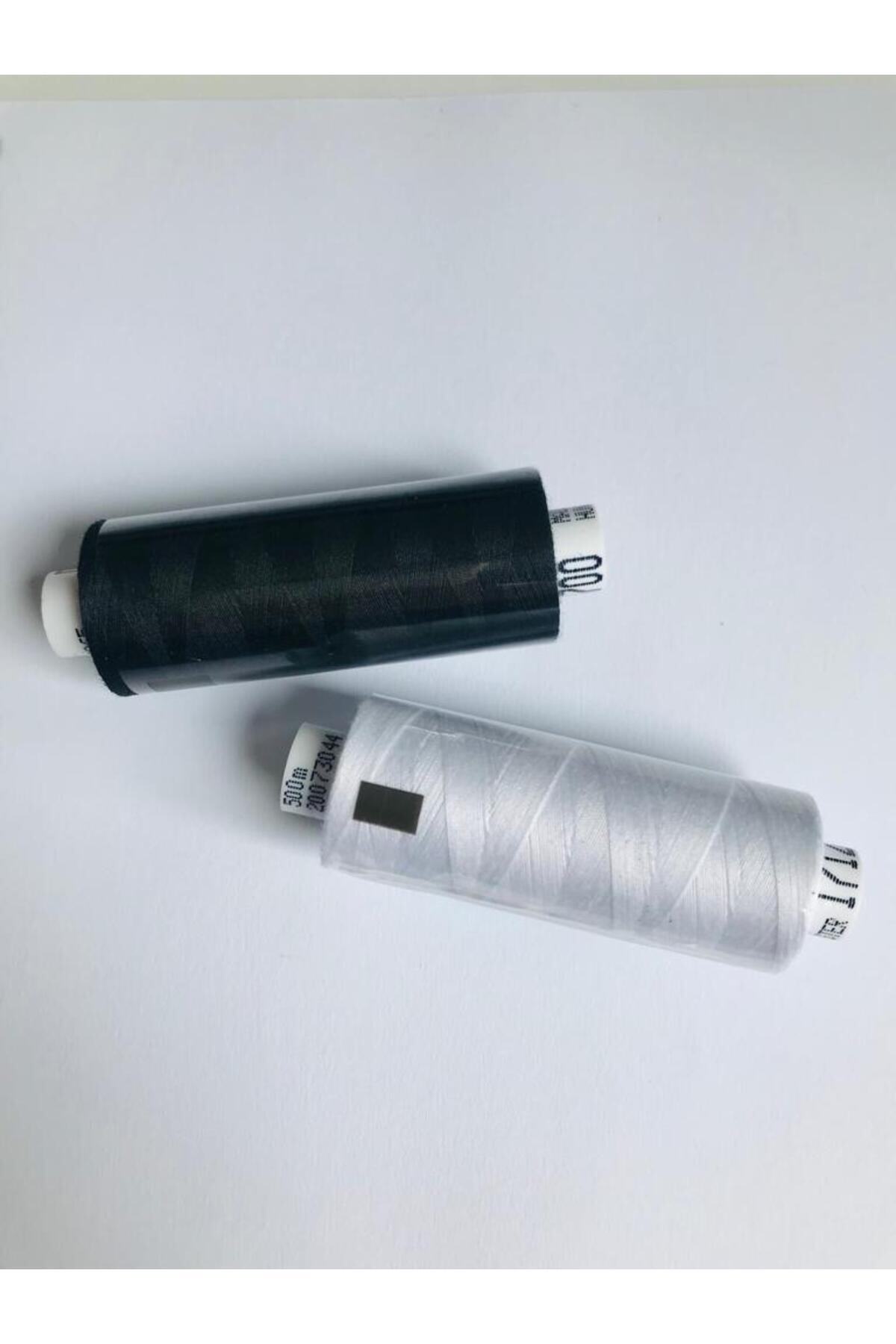 Drima 500 Metre Siyah Beyaz Dikiş Ipi Seti