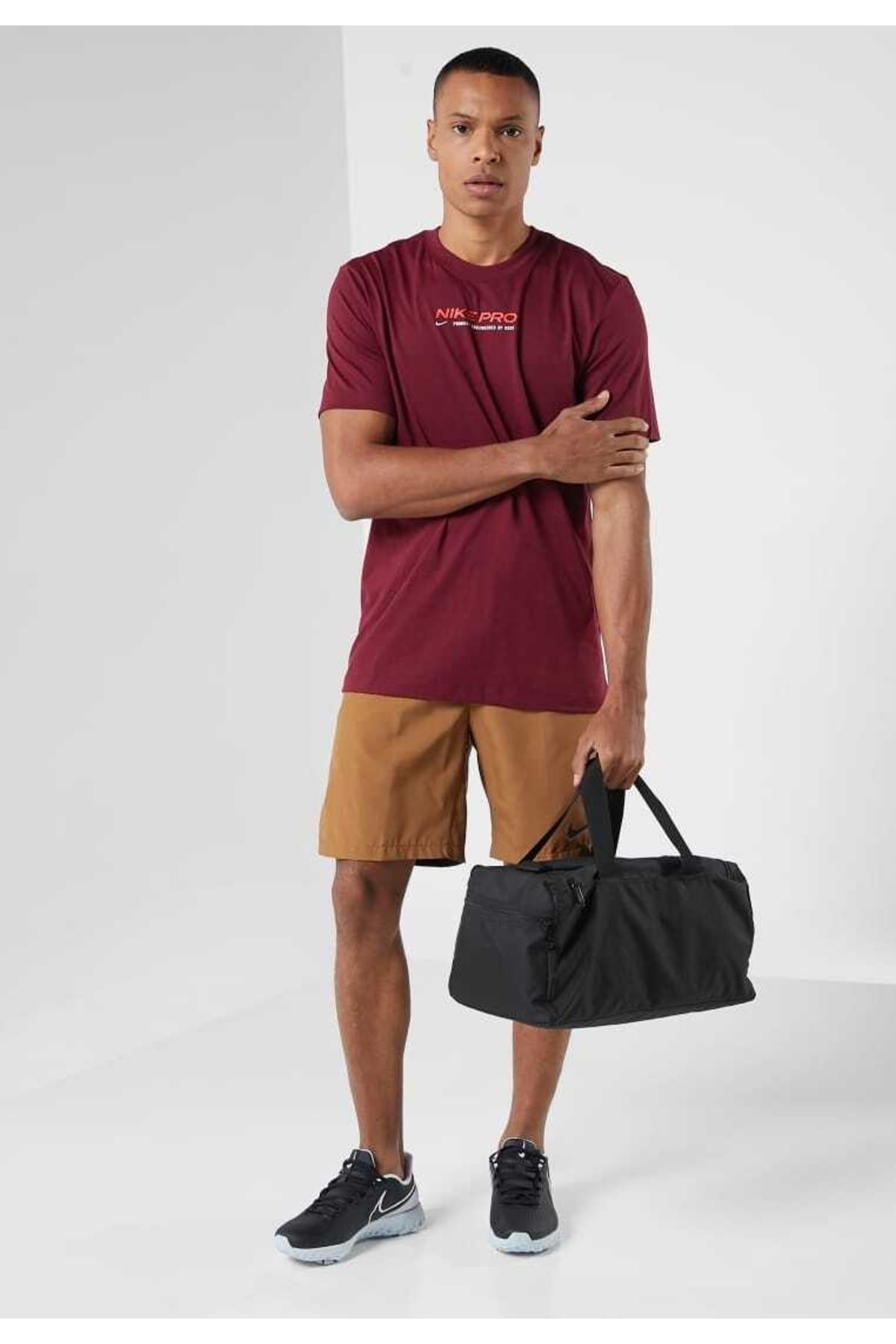 شورت و شلوارک مردانه قهوه ای نایکی | 32432432432 اورجینال - تصویر 2