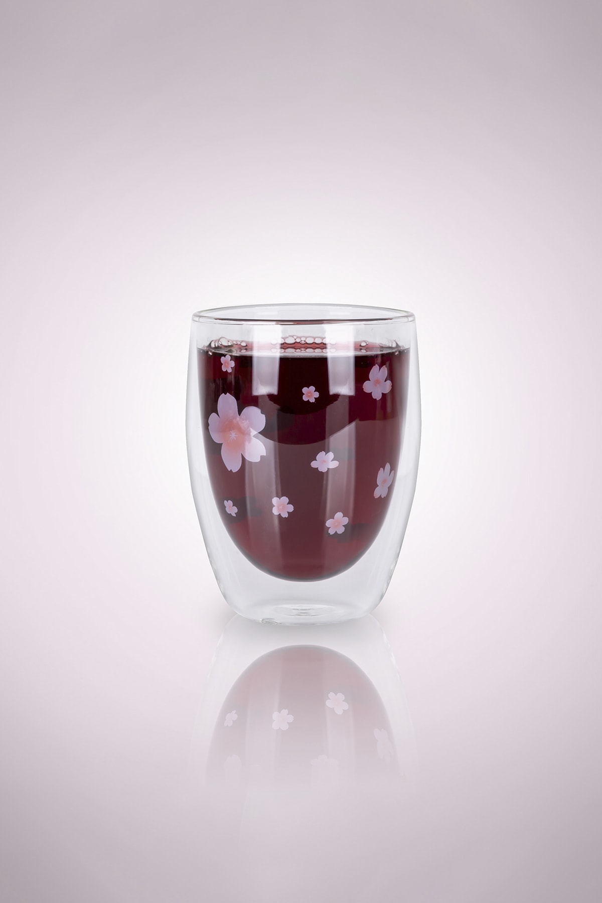 Double Walled Borosilicate Cup - Floral