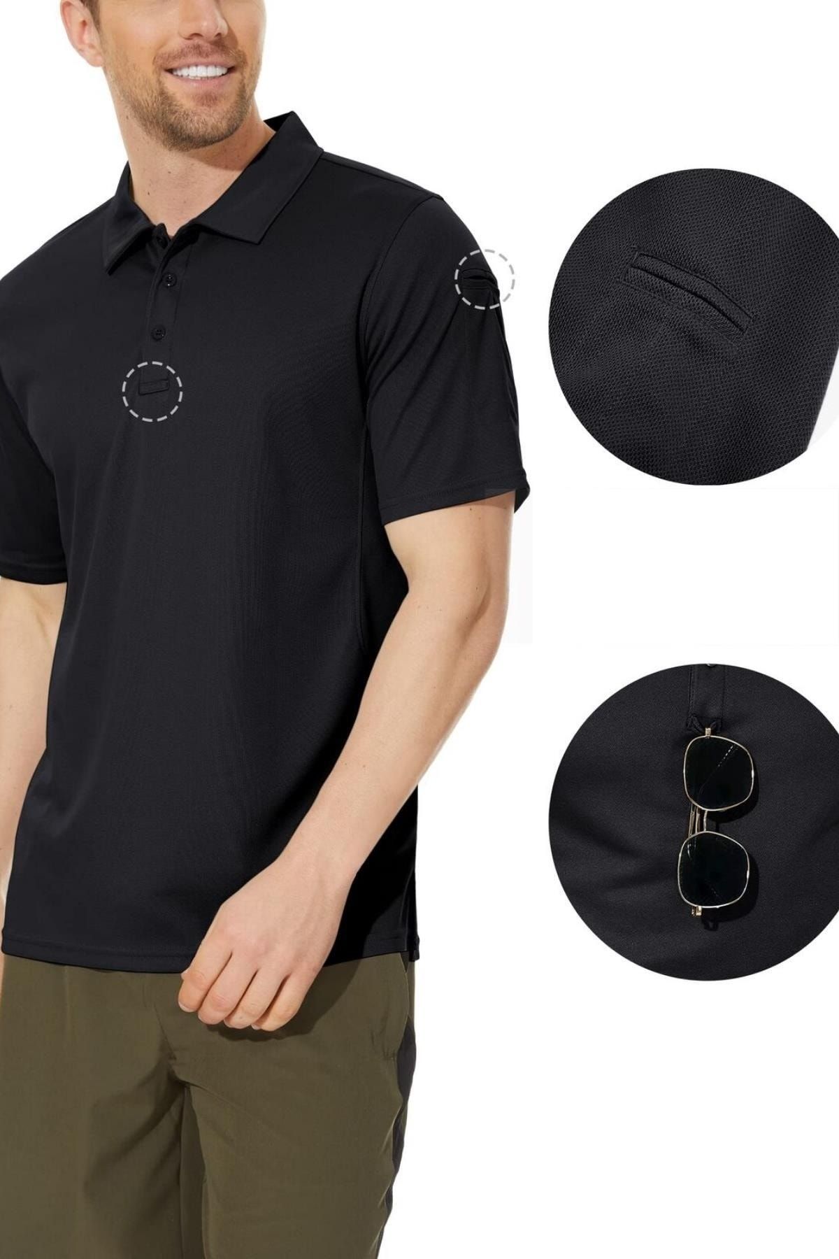 moisture wicking polo shirts with pocket