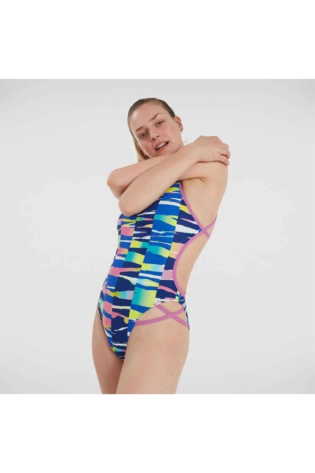 SPEEDO Rainbow Ripple Freestyler Swimsuit Women s Swimsuit Trendyol