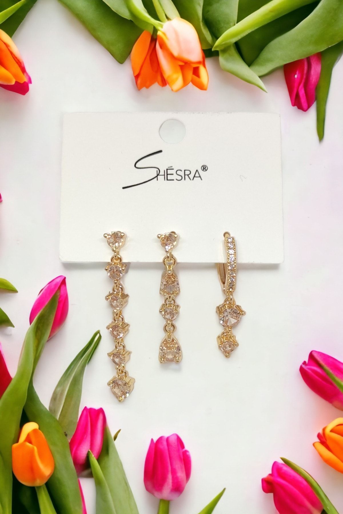 Rhodium clearance plated earrings