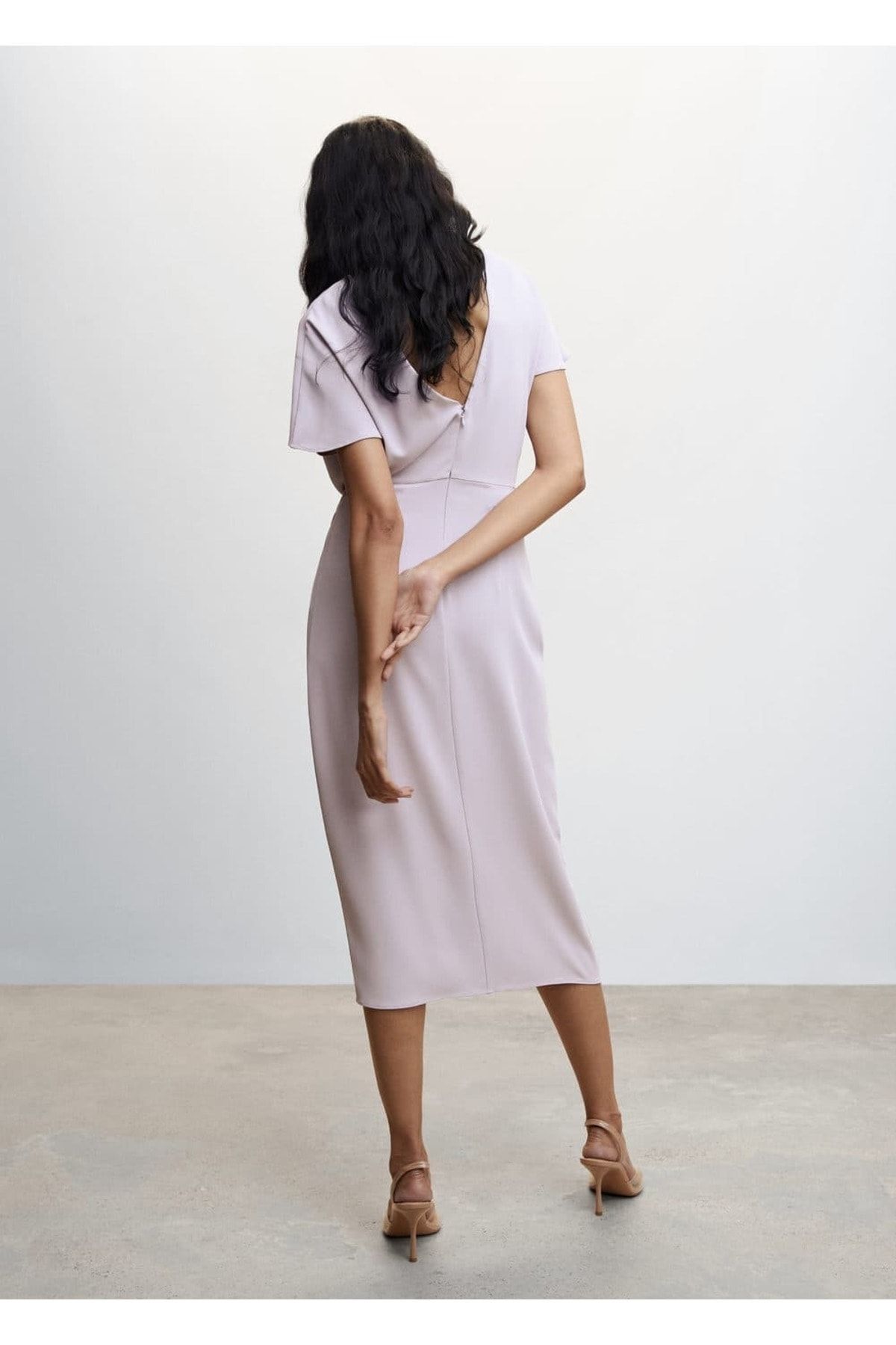 Drape Detaylı Elbise