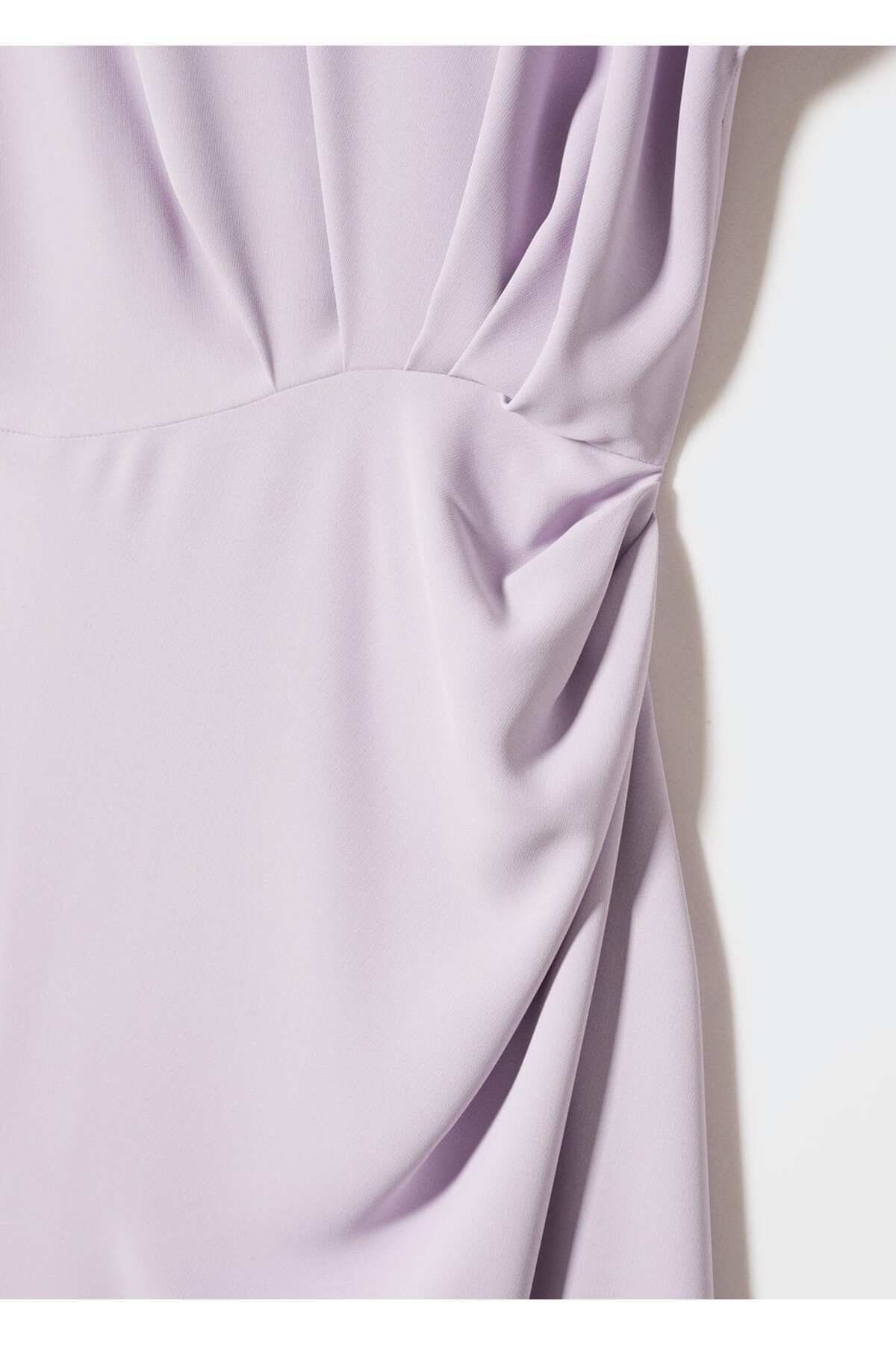 Drape Detaylı Elbise