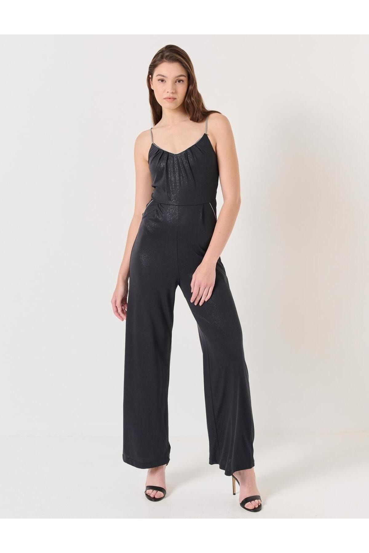 Slimming cheap black jumpsuit