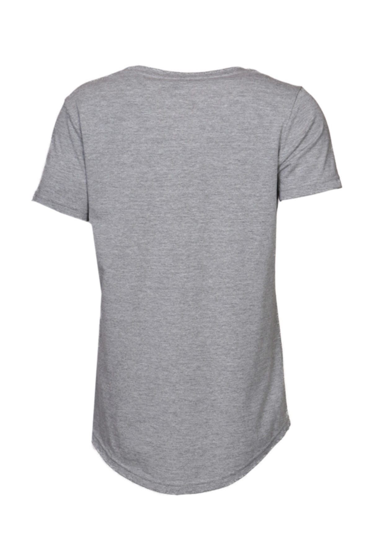 hummel-HMLFLORELLA T-SHIRT S/S GRAY MELANGE Women's T-Shirt 100580936 5