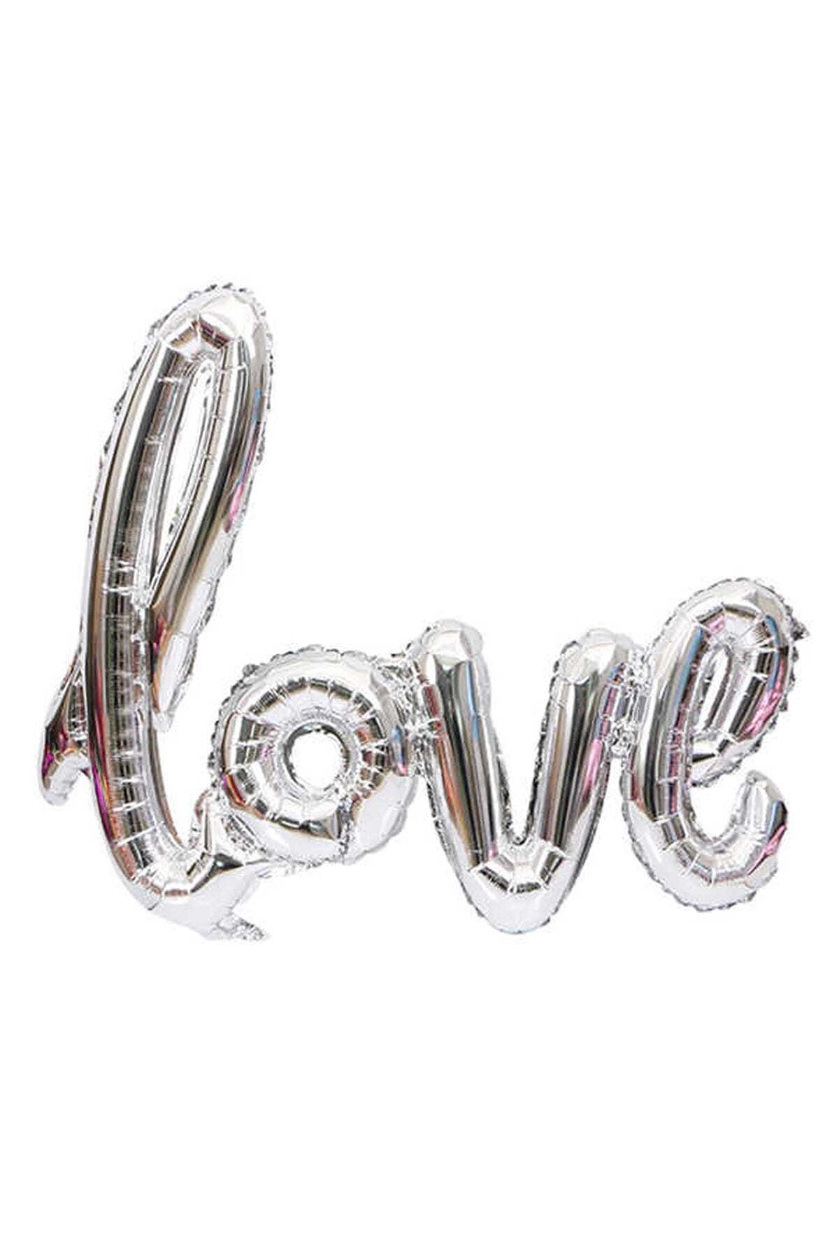 Party-Foil Balloon 20 Inc Love Silver 50X40 Cm Pk:1 Kl:200 1