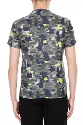 Erkek Yeşil Kamuflaj T-Shirt 3GPT17 PJR2Z 2806