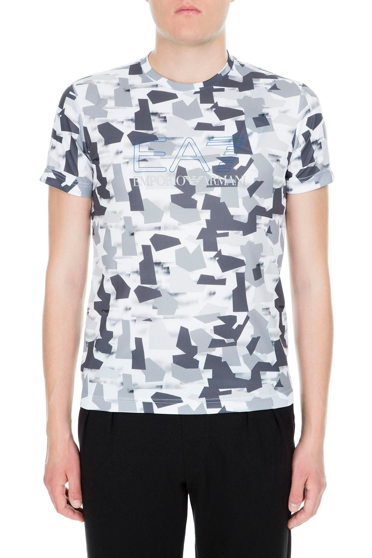 Ea7 camo top t shirt