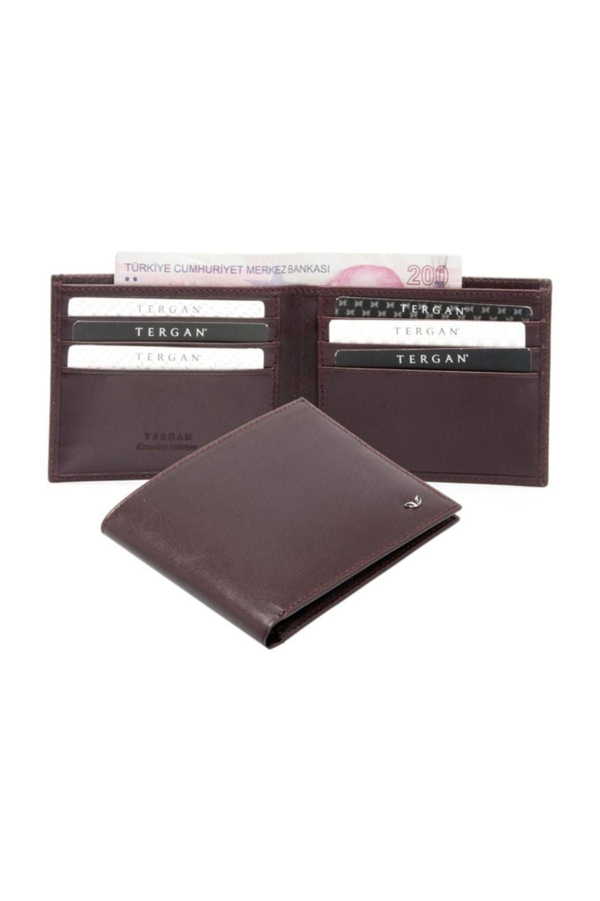 Tergan-Ανδρικό πορτοφόλι από γνήσιο δέρμα Claret Red Leather S1CE 00001211 3