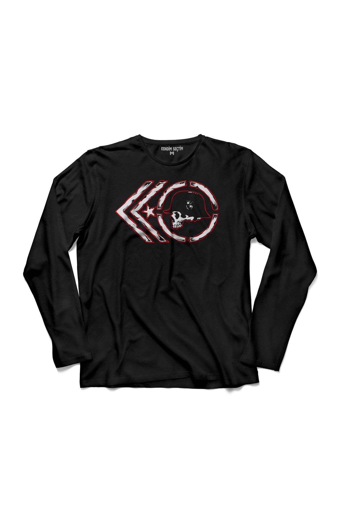 Kendim Seçtim Tricou Cu Mânecă Lungă Metal Mulısha Metallıca Heavy Rock Skull Unisex - 9–10 years