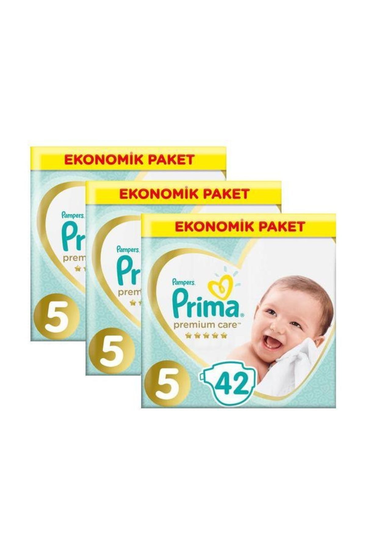 Prima Premium Care Bebek Bezi 5 Beden 11-16 Kg 3'lü 42'li 126 Adet