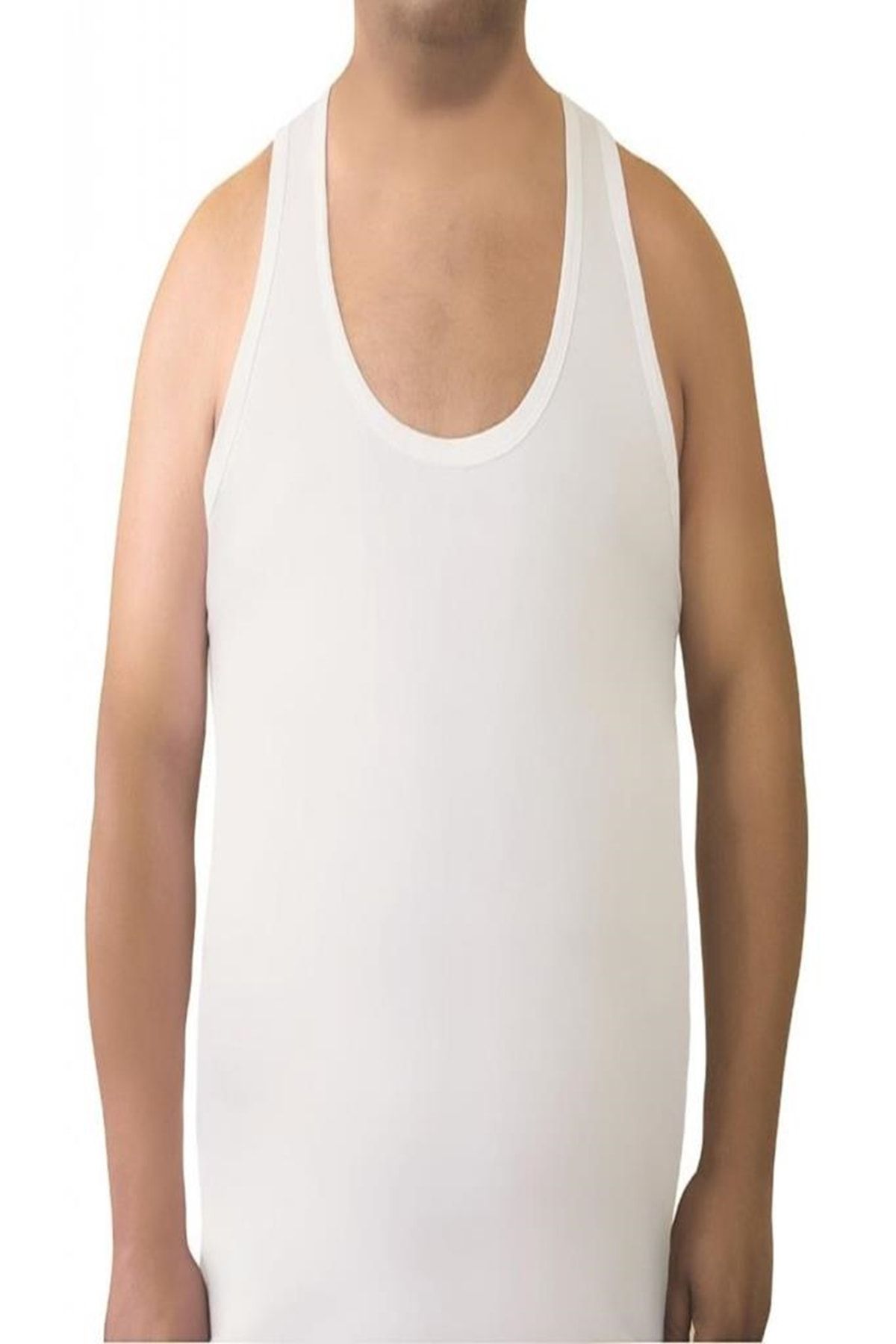 Tutku-Men's Pack of 4 100% Cotton Combed Oversized Undershirt 100% Cotton 2
