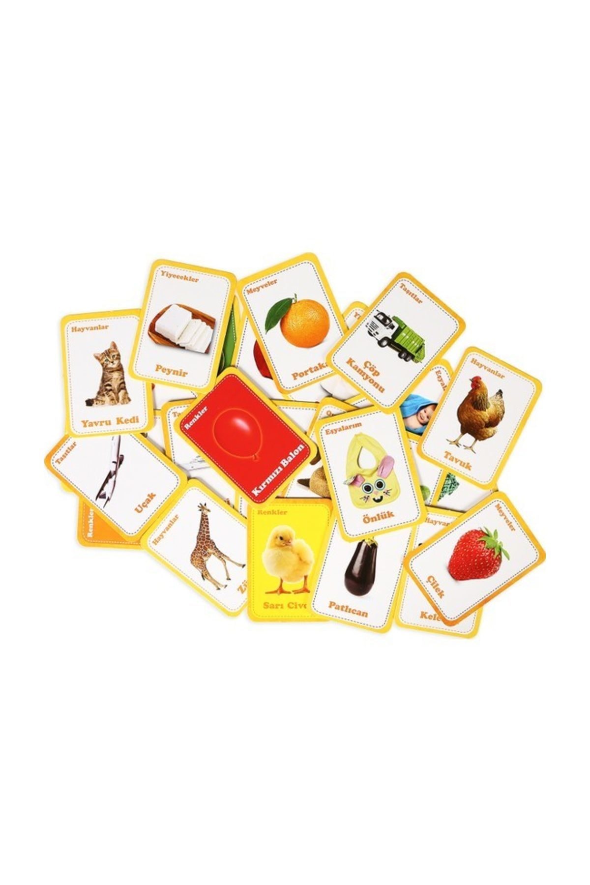 Diytoy Diy-Toy 3'lü Flash Kart Seti (ilk 50 Sözcük ilk 50 Hayvan ve ilk 50 Meyve Sebze) fotoğrafı 3 (önizleme)