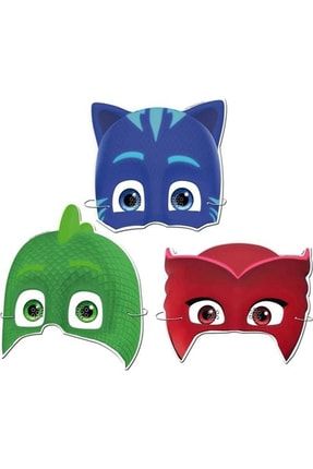 Pijamaskeliler maskesi:2 Kedi Çocuk + 2 Baykuş Kız + 2 Kertenkele PS12347098PD