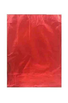 Hediye Paketi İçin Metalize Yapışkanlı Poşet 25 Adet - Kırmızı TT5199