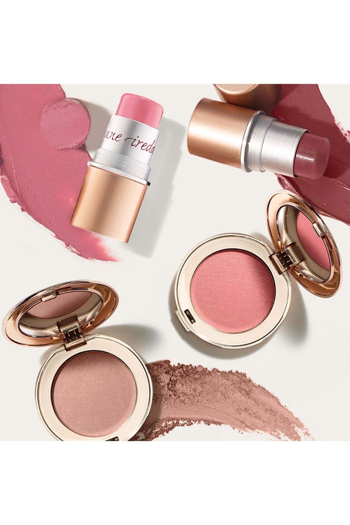 Jane Iredale-أحمر الخدود المضغوط - بلوشات بارلي روز مضغوطة نقية 3.7 جرام670959110305 3
