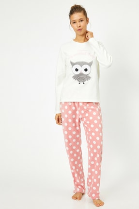Koton Kadin Pembe Pijama Takimi 0klk79170mk Fiyati Yorumlari Trendyol