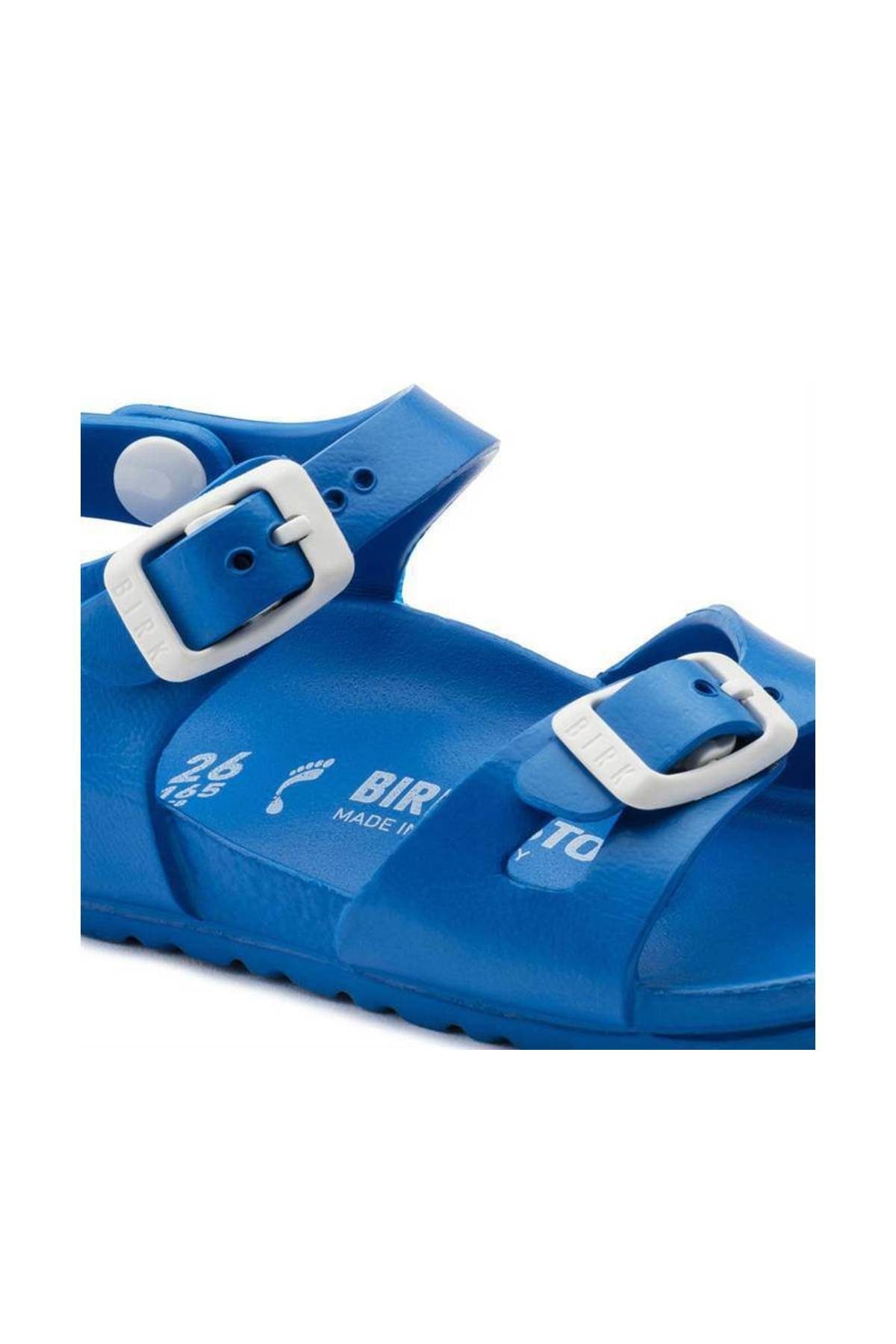 دمپایی بیرکن استاک پسرانه اوا آبی  راسته      Daily/روزانه | Birkenstock 1003535_SCUBA BLUE DE - تصویر 3