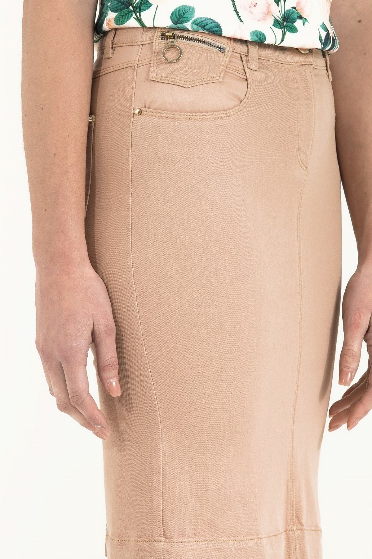 SOCIETA-Cotton Gabardine Skirt 80504 3
