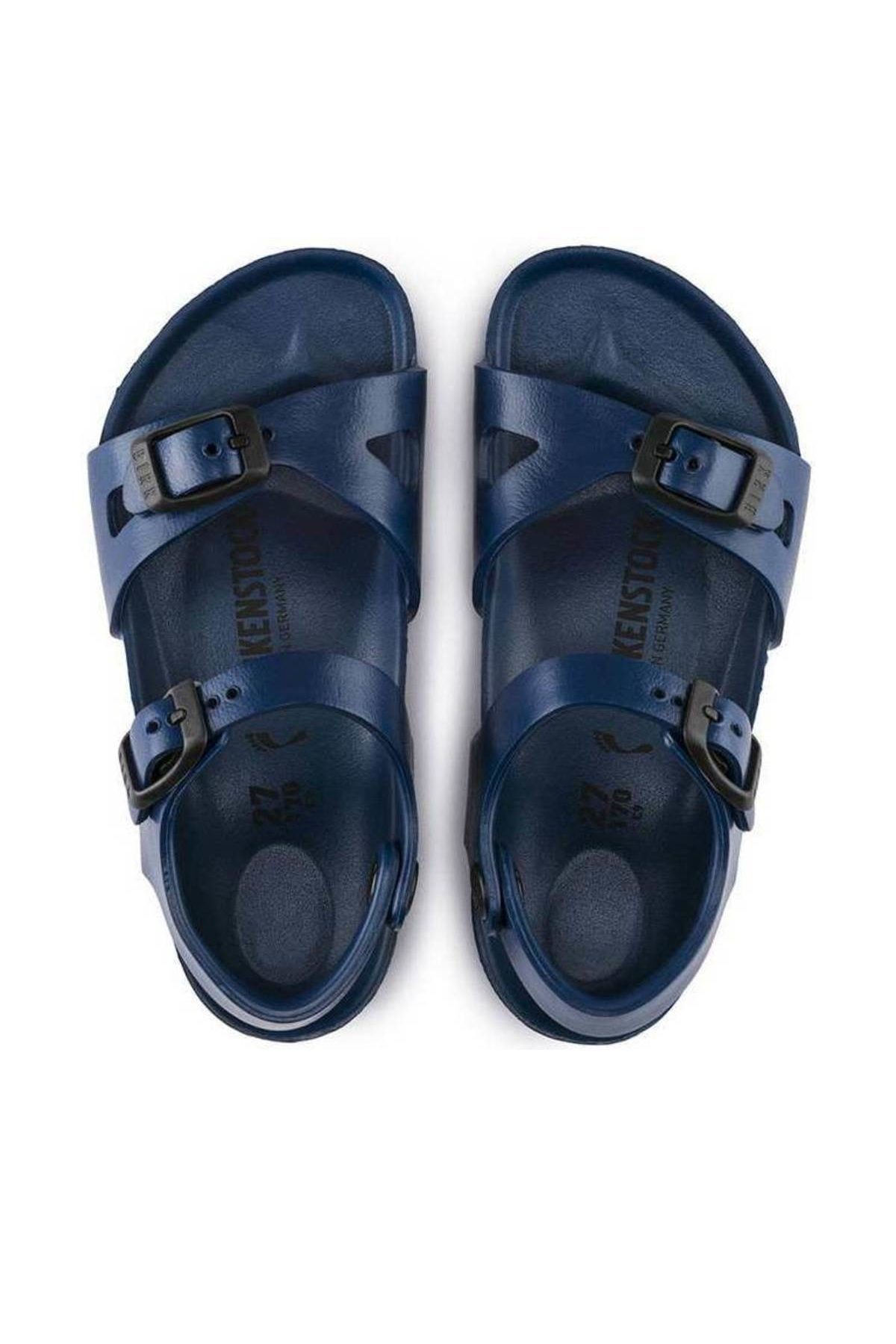 صندل Birkenstock بیرکن‌استوک آبی سرمه ای Rıo Eva 126123_سرمه ای اورجینال - تصویر 5