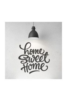 Home Sweet Home Dekoratif Siyah Çok Amaçlı Duvar Sticker ARKSN000833