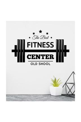 The Best Fitness Center Old School Dekoratif Duvar Sticker thebestfitness70cm