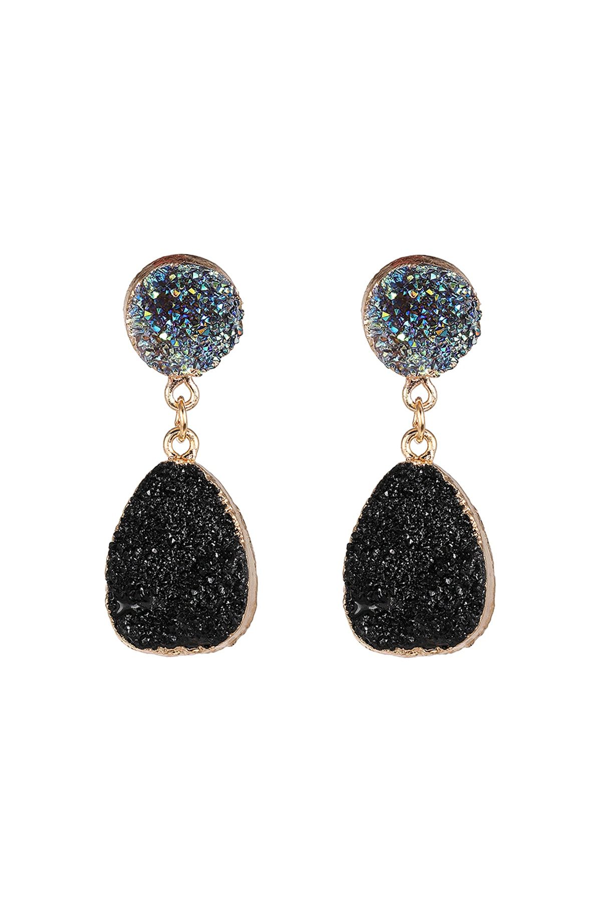 Black hotsell hanging earrings