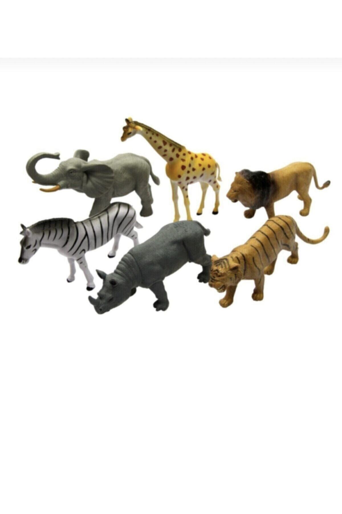 Vardem Büyük Boy Vahşi Hayvan Seti 6 Parça 20 Cm