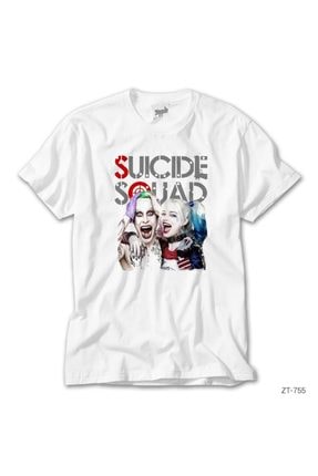 Suicide Squad T-shirt Blanc Film T-shirt Joker hahaha Harley Poster T Shirt AAA