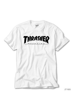 Trasher Magazine Classic Beyaz Tişört ZT1825