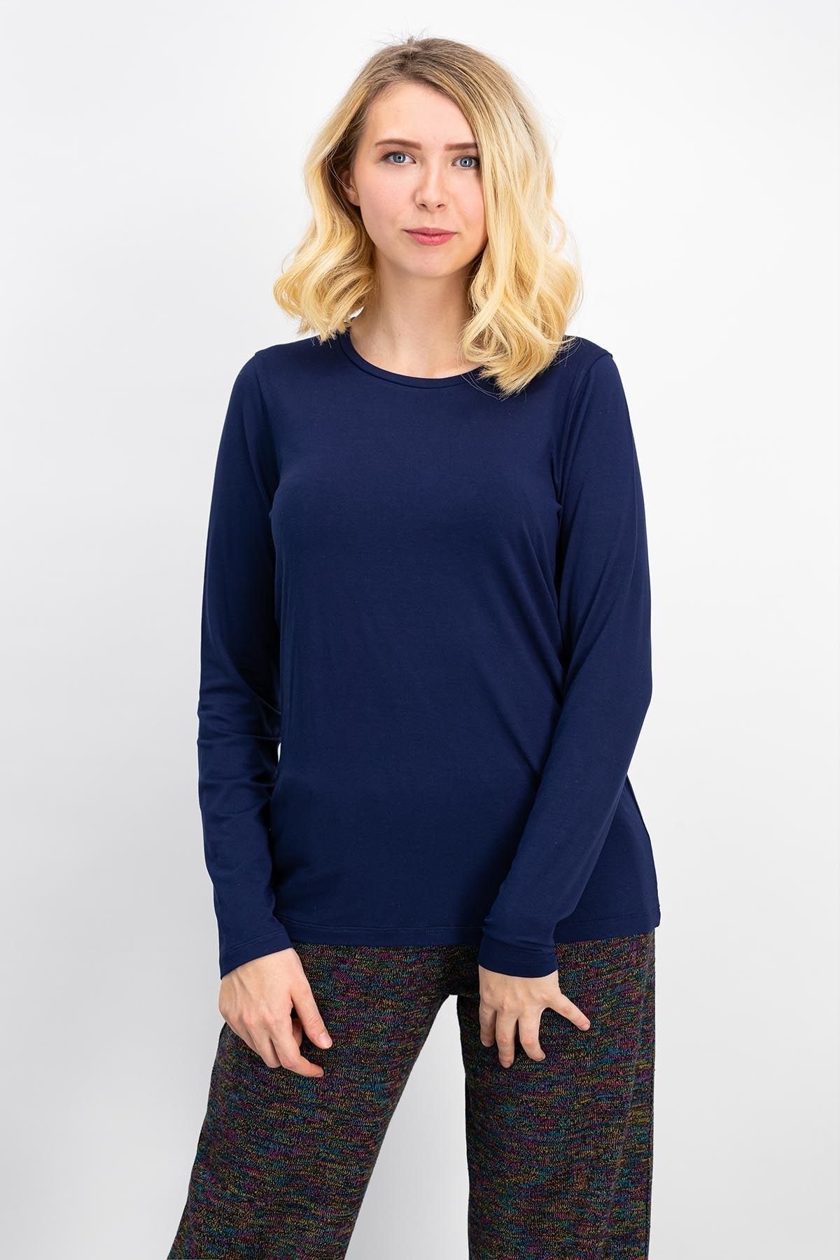 Arnetta-Homewear Navy Blue-Multicolor Women's 2-Piece Set 3
