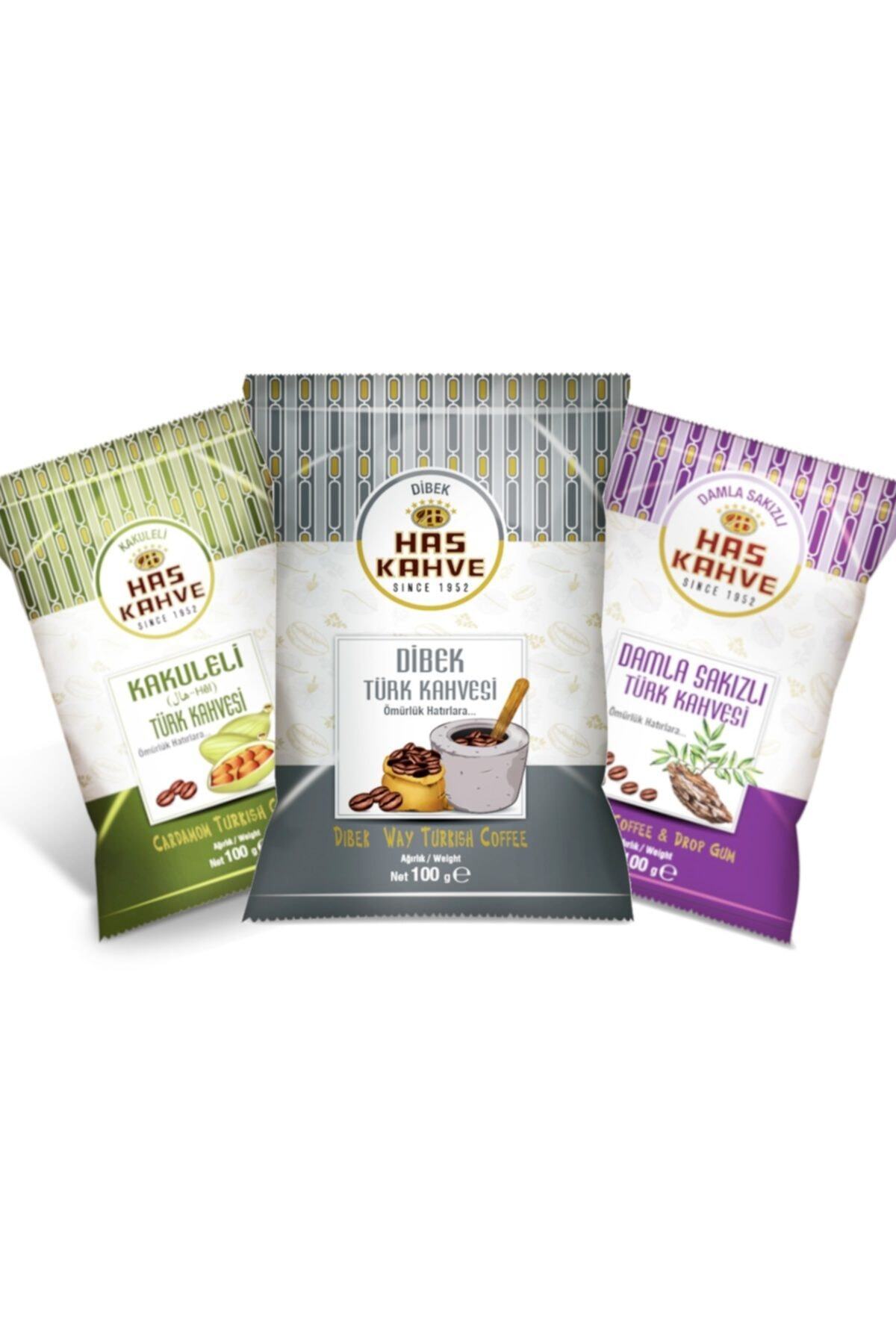 Dibek - Kakuleli - Damla Sakızlı Kahve 3'lü Gurme Sepeti - 100 gr x 3