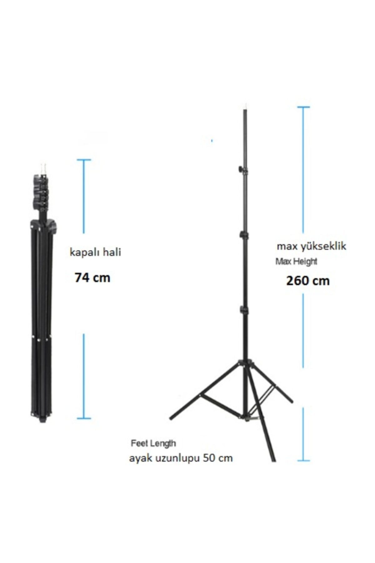 Işık Ayağı Light Stand 260 Cm 2,6 mt.