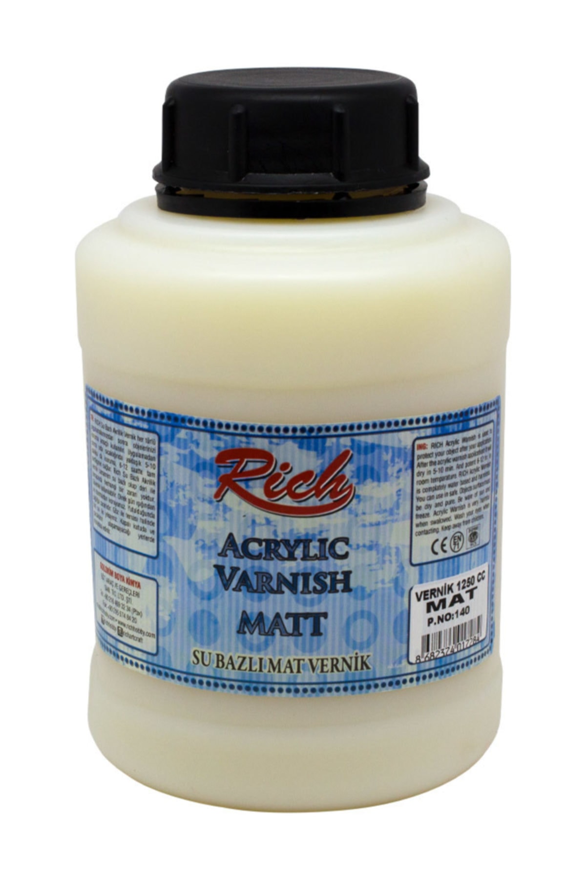 Rich Su Bazlı Vernik Mat (matt Acrylic Varnish) 1250 cc.