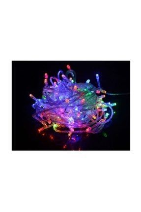 100 Ledli Karışık Renkli Kablolu Dekoratif Işık Led Ampül PRA-972579-4248